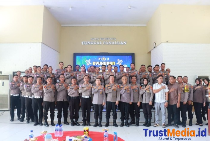 Kapolres Lampung Timur Pimpin Syukuran Hari Lalu Lintas Bhayangkara ke-70