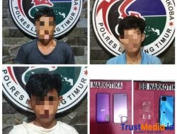 Sat Narkoba Berhasil Mengamankan 3 Pelaku Penyalahgunaan Narkotika Jenis sabu