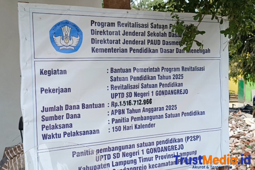 P2SP hanya Formalitas. Proyek Milyaran Revitalisasi SDN 1 Gondangrejo Pekalongan Lampung Timur Di pertanyakan P2SP hanya Formalitas. Proyek Milyaran Revitalisasi SDN 1 Gondangrejo Pekalongan Lampung Timur Di pertanyakan