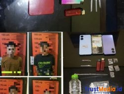 Pesta Sabu, 4 Orang Diamankan Tekab 308 Presisi Polsek Pasir Sakti