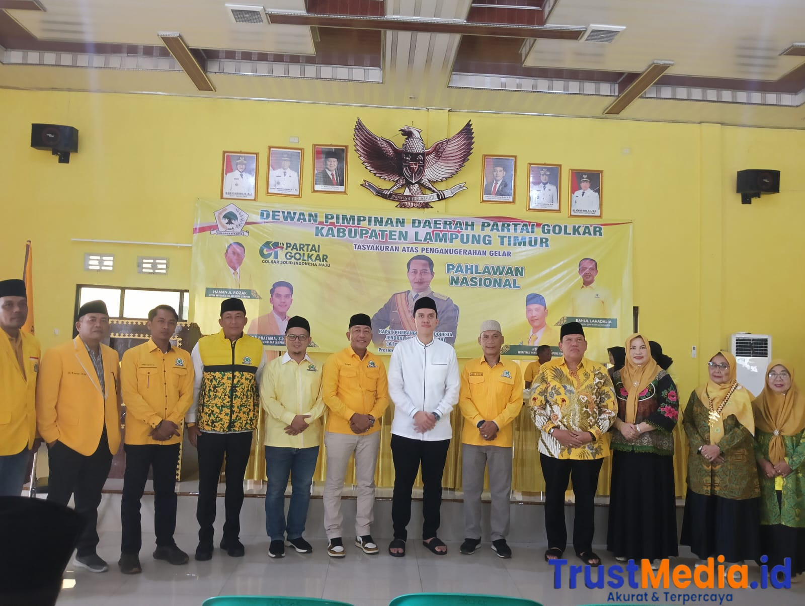 DPD Partai Golkar Lampung Timur adakan tasyakuran atas penganugrahan Pahlawan Nasional Kepada Almarhum H M. Soeharto