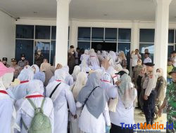 Aksi Honorer Non Database BKN Kondusif, Polres Lhokseumawe Lakukan Pengamanan