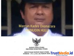 Mantan Kades Ononazara Abinudin Hulu Buat Berita Hoax terkait Pemecatan Kasi Pemerintah Desa An.Vitatitas Hulu