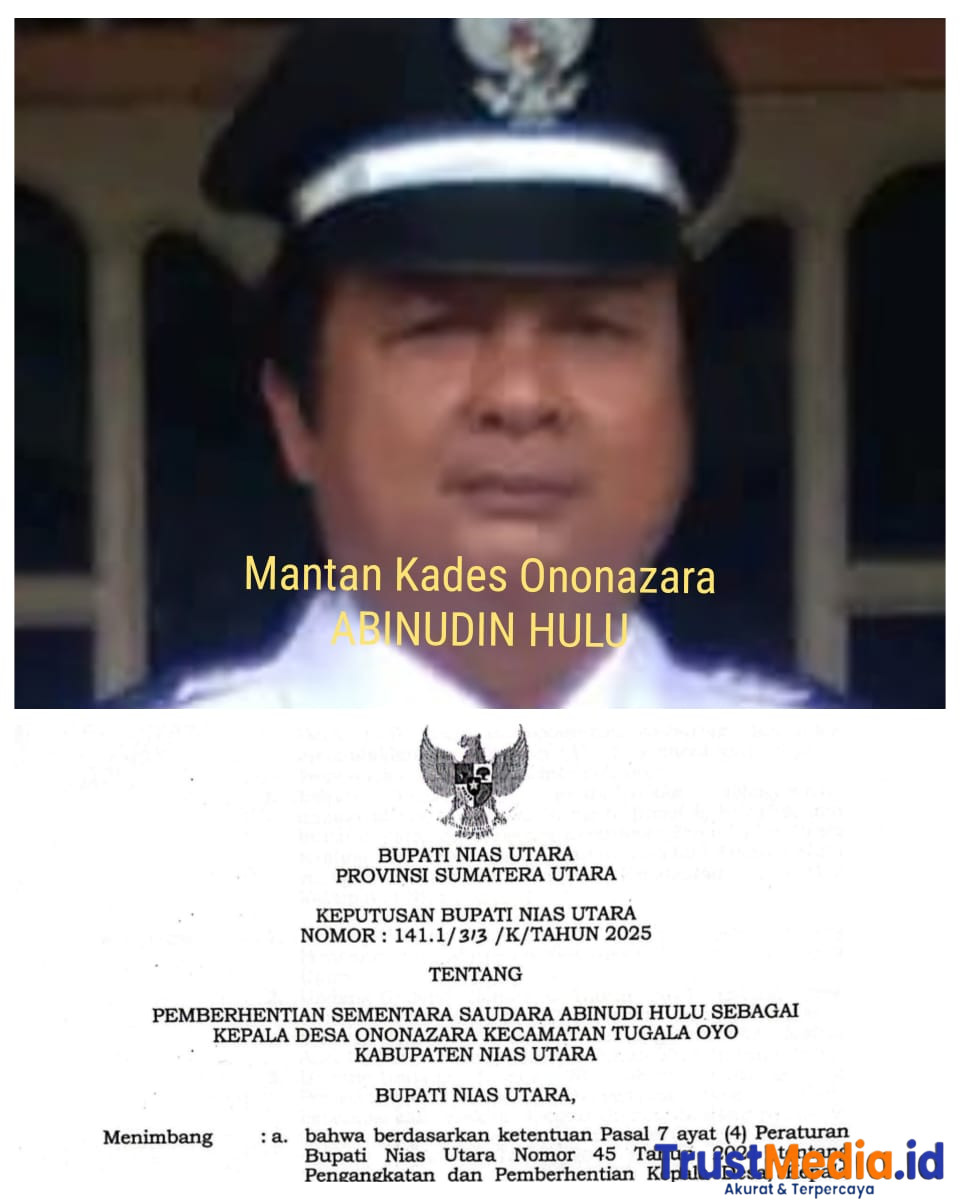 Mantan Kades Ononazara Abinudin Hulu Buat Berita Hoax terkait Pemecatan Kasi Pemerintah Desa An.Vitatitas Hulu