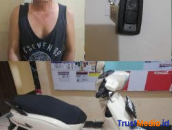 Gasak Motor Saat Pemilik Ke Pasar, Seorang Warga Dibekuk Polres Lampung Timur