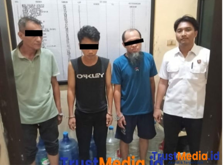 Sat Narkoba Polres Metro Tangkap Tiga Terduga Pengguna Sabu di Yosodadi