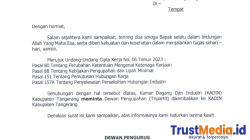 Kadin Kabupaten Tangerang Menyurati Disnaker Kabupaten