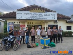 Komitmen Berantas Judi, Polsek Batanghari Nuban Gerebek Arena Sabung Ayam