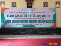 Anugrah Harmoni KUA Batanghari dalam rangka HAB hari Amal Bakti ke 80 Kementrian RI.