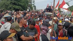 Ribuan Warga Desa Penyangga Gelar Demo Aksi Damai Di Balai TNWK