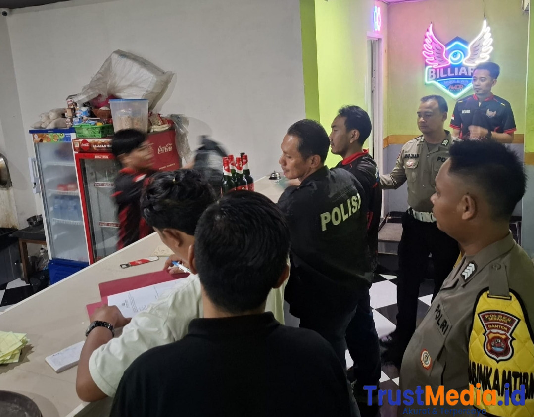 Operasi Pekat Maung 2026, Polres Serang Sita Ratusan Botol Miras dan Diriken Tuak dan Pemandu Lagu
