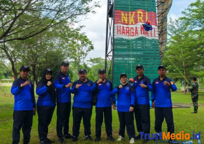 Retret PWI Hari Ketiga, PWI Banten Ikuti Pembekalan Menhan dan Outbound Bela Negara