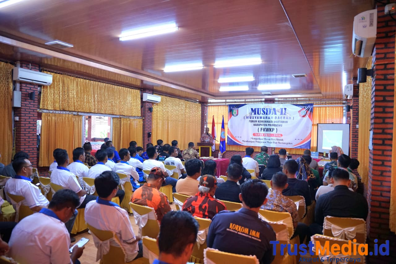 Bupati Pringsewu Buka Musda II FKWKP Secara Daring