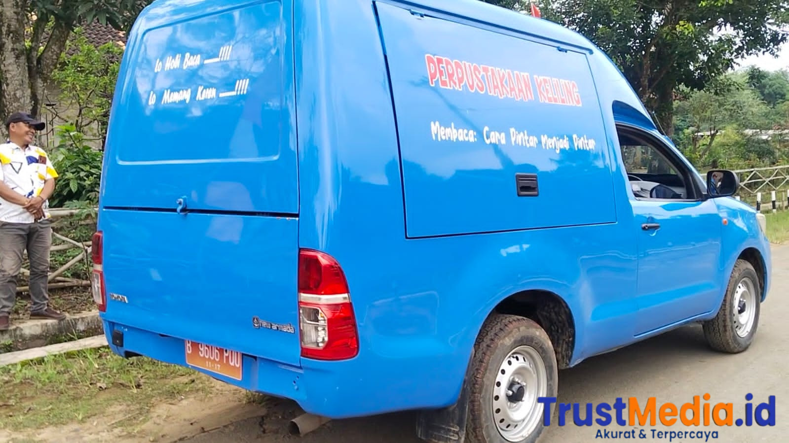 Tragedi memilukan  Literasi“ketika buku kalah telak dengan salak ” Mobil Perpustakaan Jadi Pengangkut Sembako