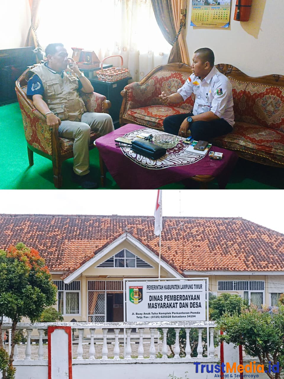 Di duga Maraknya Penyelewengan Dana BUMDES, Ketua IWO  Sambangi Dinas PMD Lampung Timur