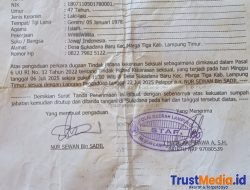 Sungguh miris terjadi Kekerasan seksual di Kecamatan Marga Tiga