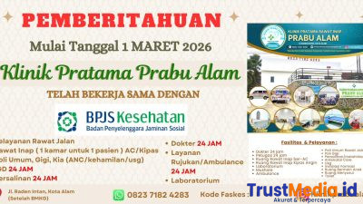 Klinik Pratama Prabu Alam Lampung Utara Resmi Dibuka 1 Maret 2026. Menerima Pasien BPJS Melayani Masyarakat 24 Jam