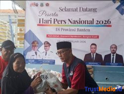 HPN  2026 Arta Graha Peduli bersama PWI  gelar bansos di Kecamatan Waringinkurung Serang, Banten