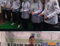Bupati Serang  meresmikan Greenhouse dan launching ( Panen Perdana ) Budi Daya Sayuran Hidroponik ( selada )