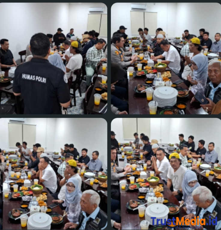 Kapolresta Serang Kota Buka Puasa bersama sejumlah Awak Media Mitra Polri.