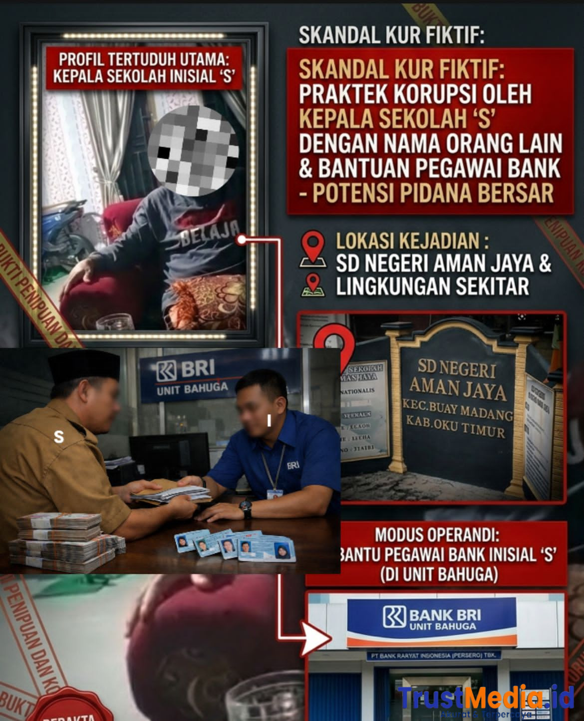 Dugaan Penyalahgunaan KUR di BRI Unit Bahuga Mencuat, Kepsek Disebut Gunakan Identitas Orang Lain