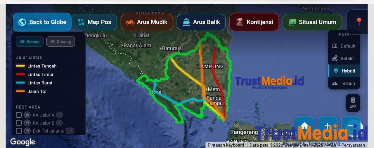 Pantau Jalur Mudik dari HP, Polda Lampung Luncurkan Aplikasi Siger Lampung Presisi