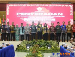 Bupati Pringsewu Hadiri Penyerahan LKPD Unaudited TA 2025, Raih Capaian TLHP Tertinggi di Lampung