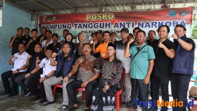 Polres Pringsewu Gencarkan Edukasi Bahaya Narkoba, Kampung Tangguh Gadingrejo Timur Jadi Percontohan