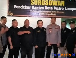 Kapolres sambangi kantor Pendekar Banten bersinergi guna cipta kondusif kota metro