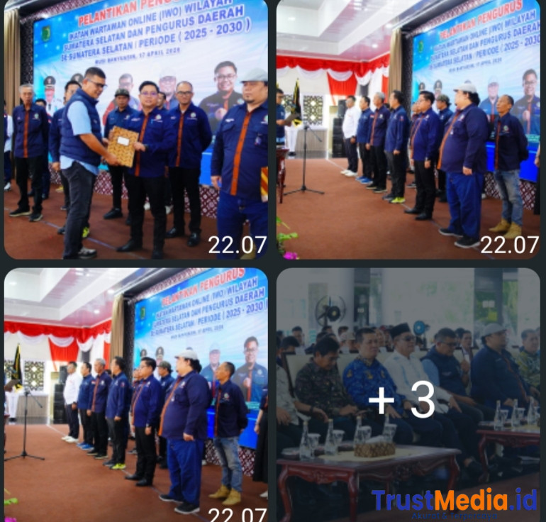 PW dan 5 PD se-Sumsel Resmi Dilantik, Yudhistira Ajak IWO Kontrol Lingkungan di Muba Sebagai Kawasan Tambang Minyak