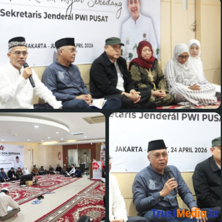 PWI Pusat Gelar Takziah dan Doa Bersama, Sekjen Zulmansyah Sekedang Dikenang Sosok Total dan Berdedikasi