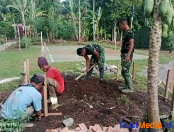 Satgas TMMD ke-128 Kodim 0424/Tanggamus Bangun MCK, Tingkatkan Kesehatan Warga Kalimiring