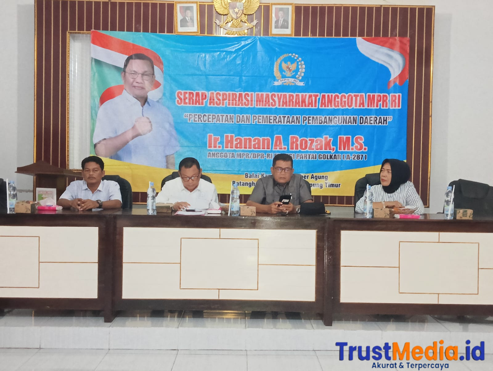 Kunker Bp Hanan A . Rozak ms . Anggota DPR RI . MPR RI . Serap Aspirasi masyarakat .