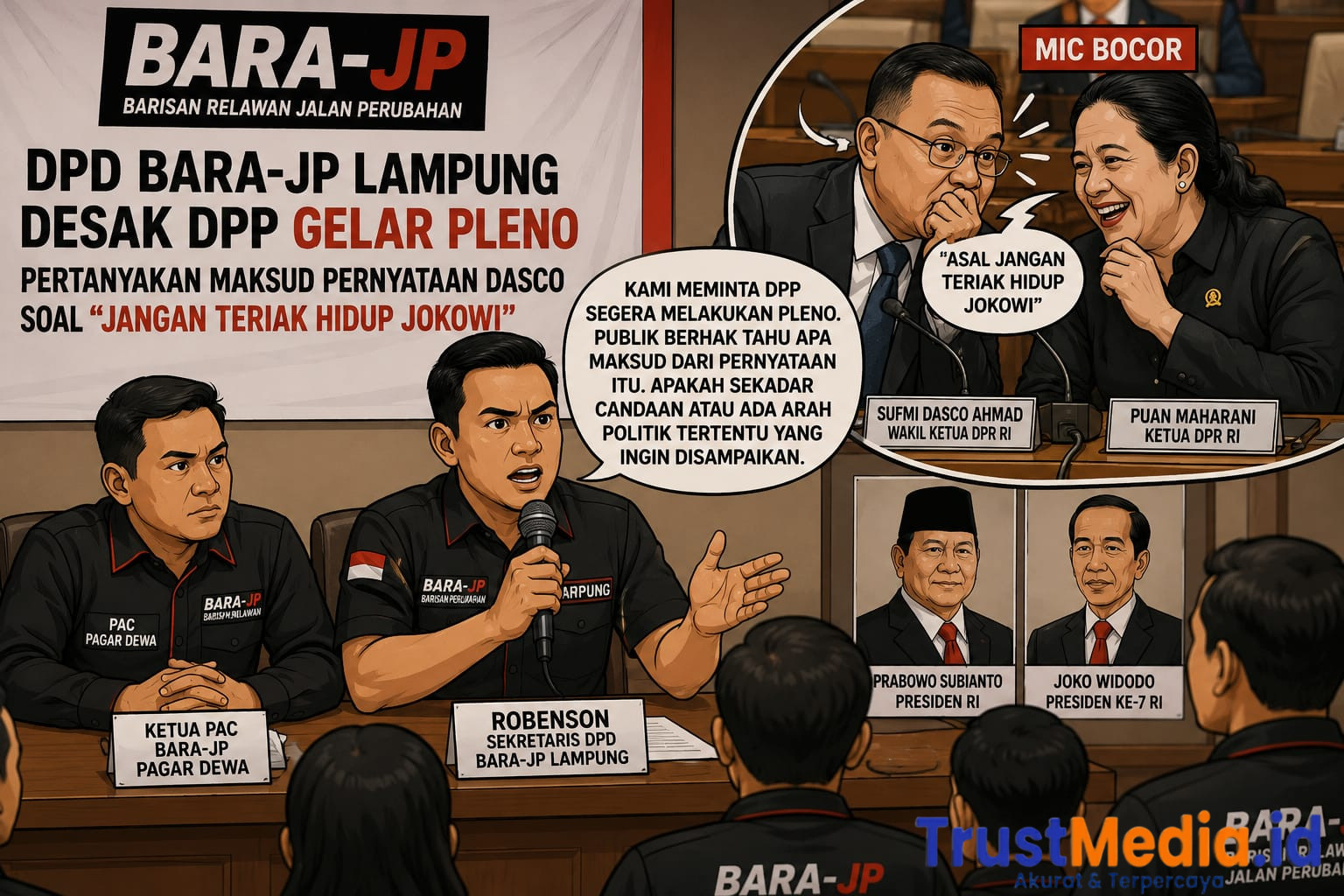 DPD Bara-JP Lampung Desak DPP Gelar Pleno