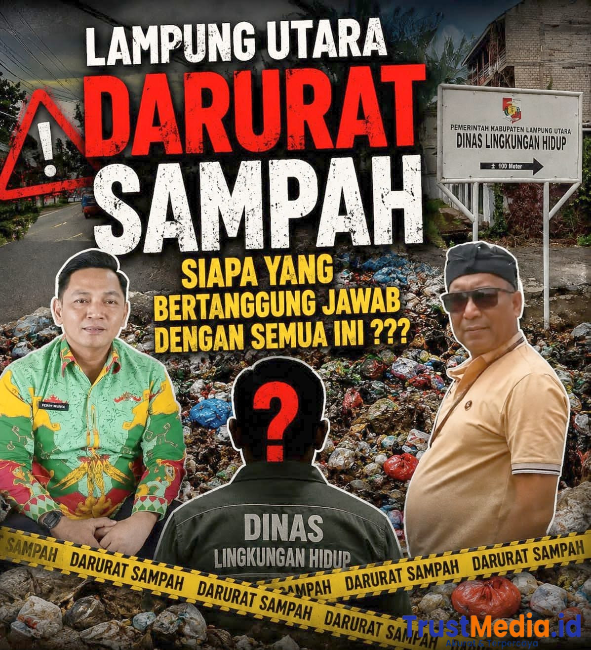 Persoalan Sampah, Warga Nilai DLH Lampung Utara “Tak Berdaya”