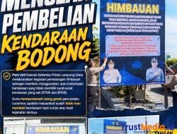 Satlantas Polres Lampung Utara Gencarkan Imbauan Tolak Kendaraan Bodong