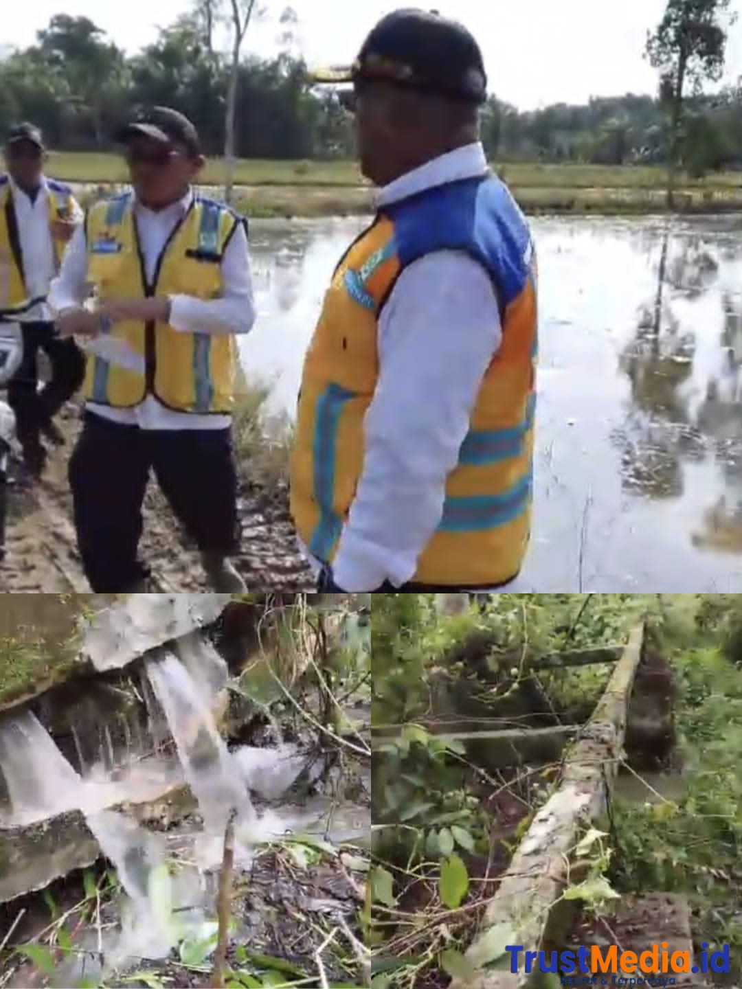 Irigasi Gantung Rp97,8 Miliar Dimesuji Mangkrak, Beton Retak Air Merembes