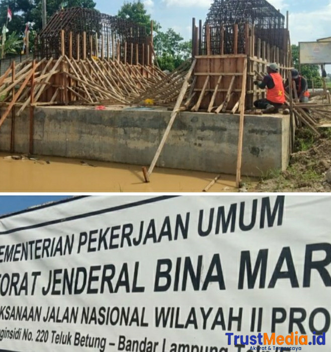 Diduga Proyek Jembatan Miliaran di Pringsewu Tak Sesuai Spek, Wartawan Alami Intimidasi