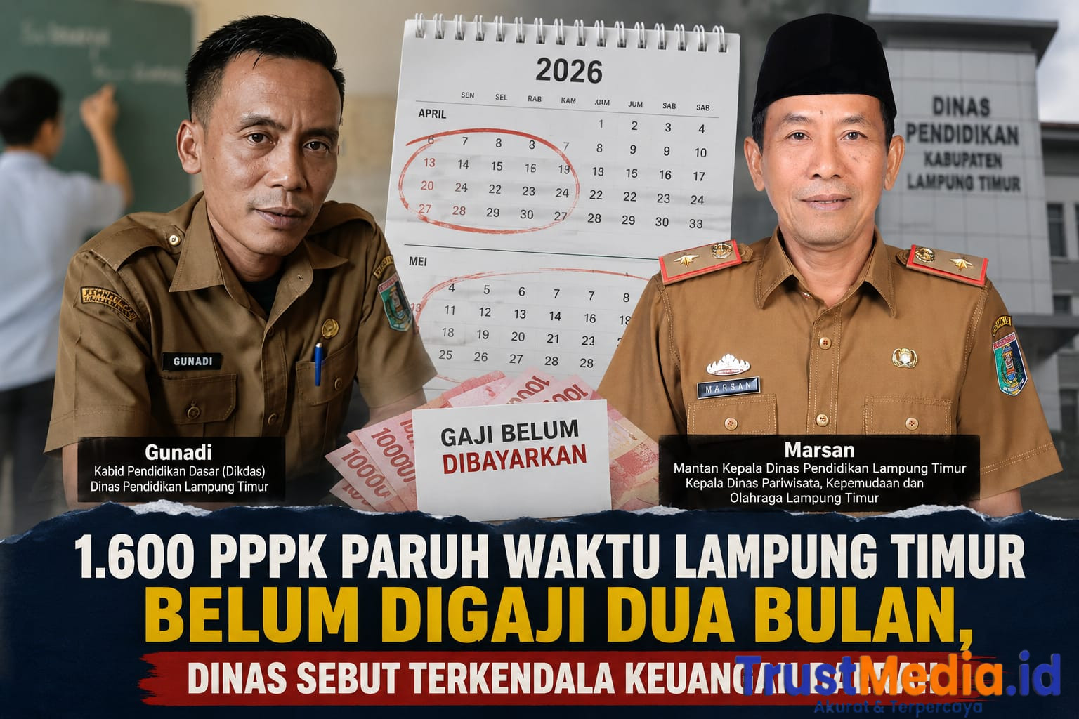 Lampung Timur Makmur , Jadi Sorotan, 1.600 PPPK Paruh Waktu Belum Terima Gaji Dua Bulan