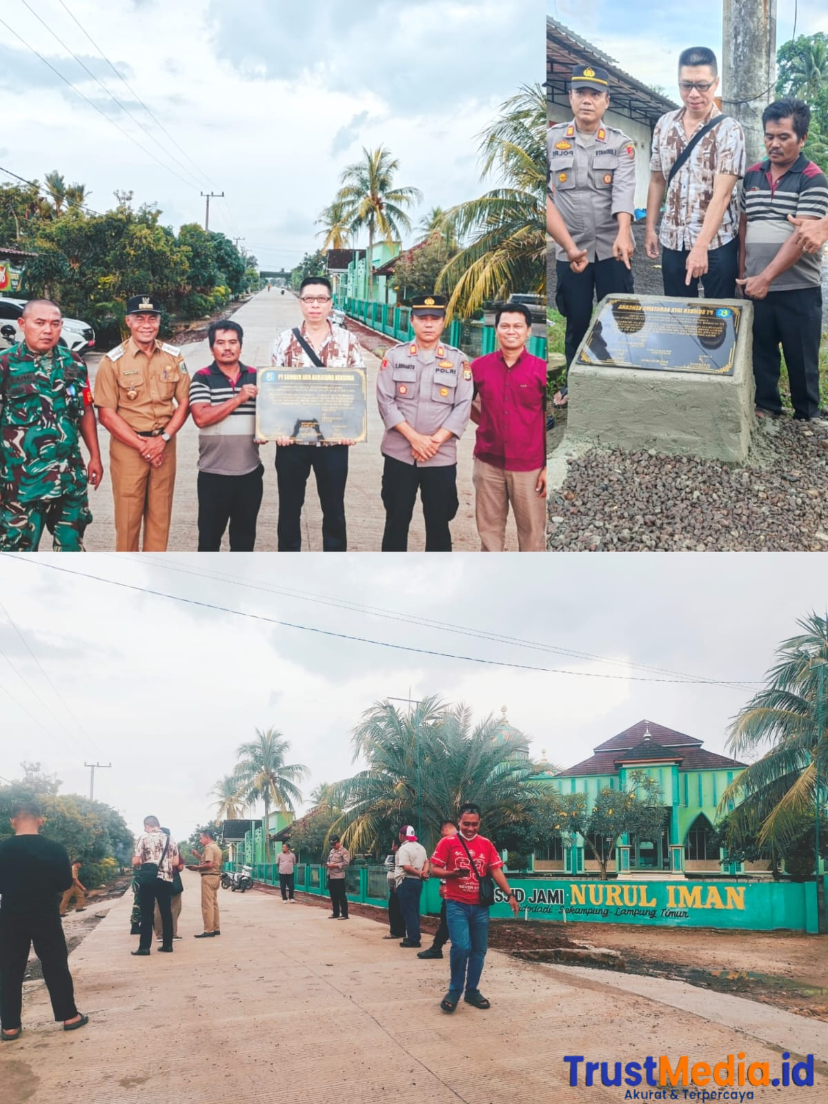 PT SJAK bersama Warga Resmikan Jalan Cor Yang di Bangun Oleh Biaya CSR