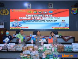 Polda Lampung Sita Narkoba Rp235 Miliar di Bakauheni, 24 Tersangka Pengedar Diamankan