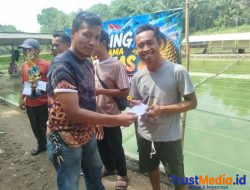 Kodim 0424/Tanggamus Gelar Mancing Mania Ikan Mas dalam Rangka Memperingati Hari Lahir Pancasila