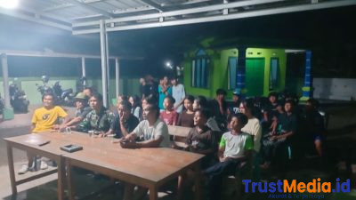 Kodim 0424/Tanggamus Gelar Nobar Piala Dunia 2026, Perkuat Kemanunggalan TNI dengan Rakyat