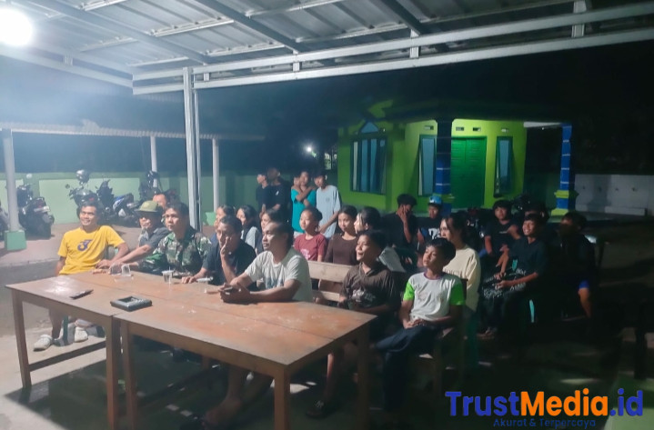 Kodim 0424/Tanggamus Gelar Nobar Piala Dunia 2026, Perkuat Kemanunggalan TNI dengan Rakyat