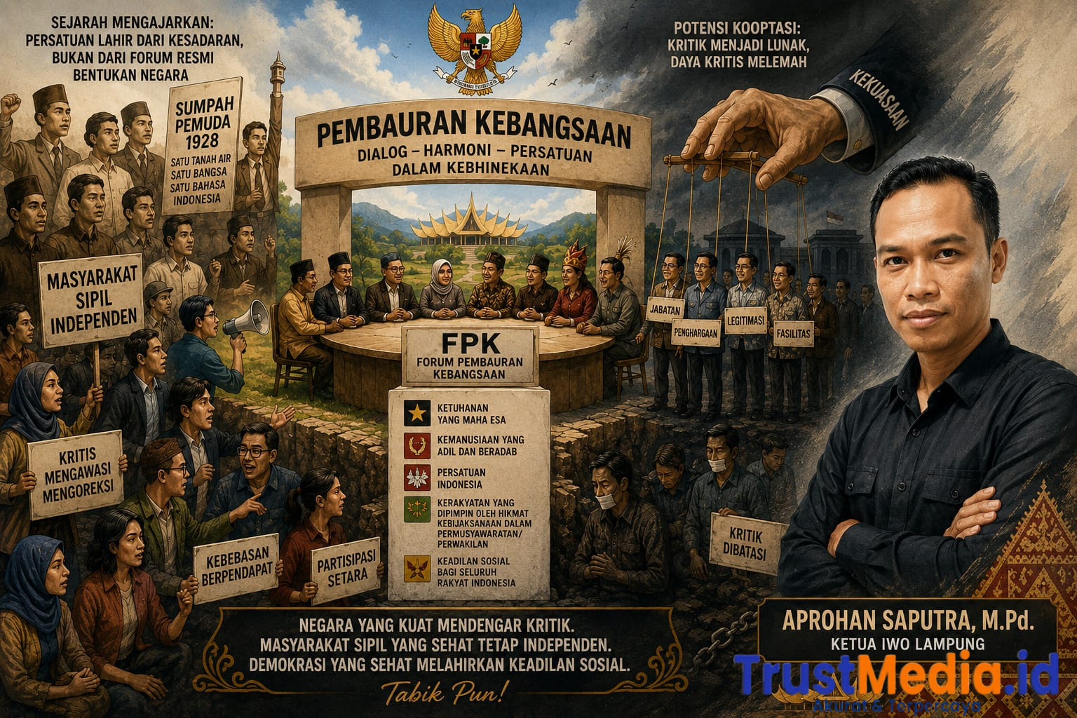 Pembauran Kebangsaan dan Kooptasi Aktivis Oleh Aprohan Saputra, M.Pd. Ketua IWO Lampung