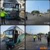 Satlantas Polresta Serang Kota Tangani Kecelakaan Lalu Lintas di Simpang TL Palima