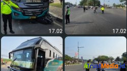 Satlantas Polresta Serang Kota Tangani Kecelakaan Lalu Lintas di Simpang TL Palima